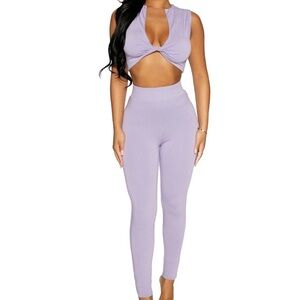 Naked Wardrobe - Don’t get it twisted set in iris purple